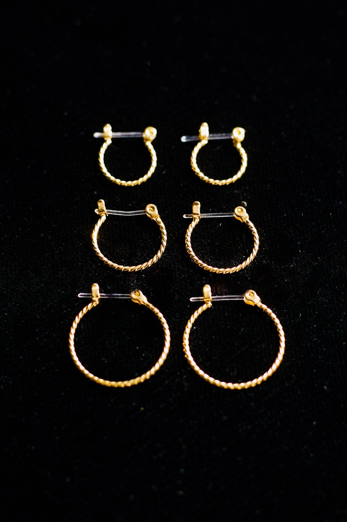 Hoops Galore Set In Gold